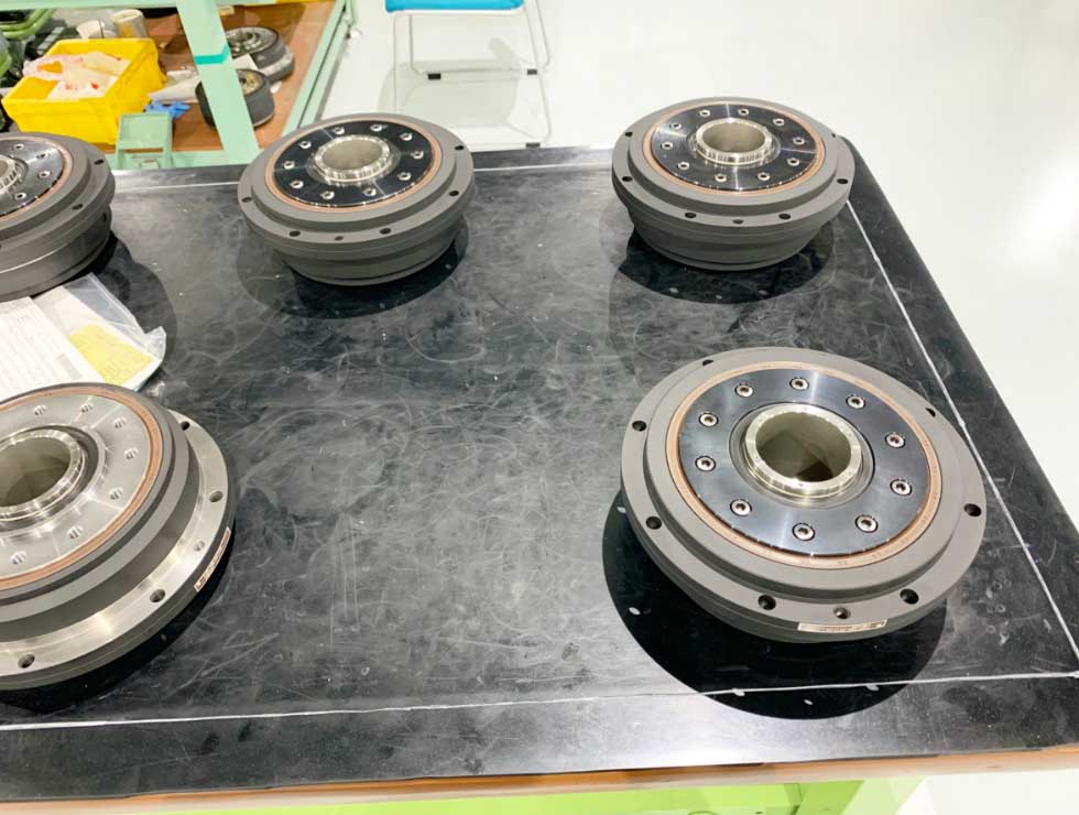 塗装後のサイクロ減速機